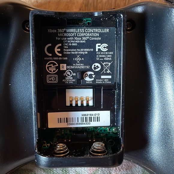 MICROSOFT 360 Wireless Remote BLACK Handheld Game Controller OEM Authentic - Picture 12 of 16